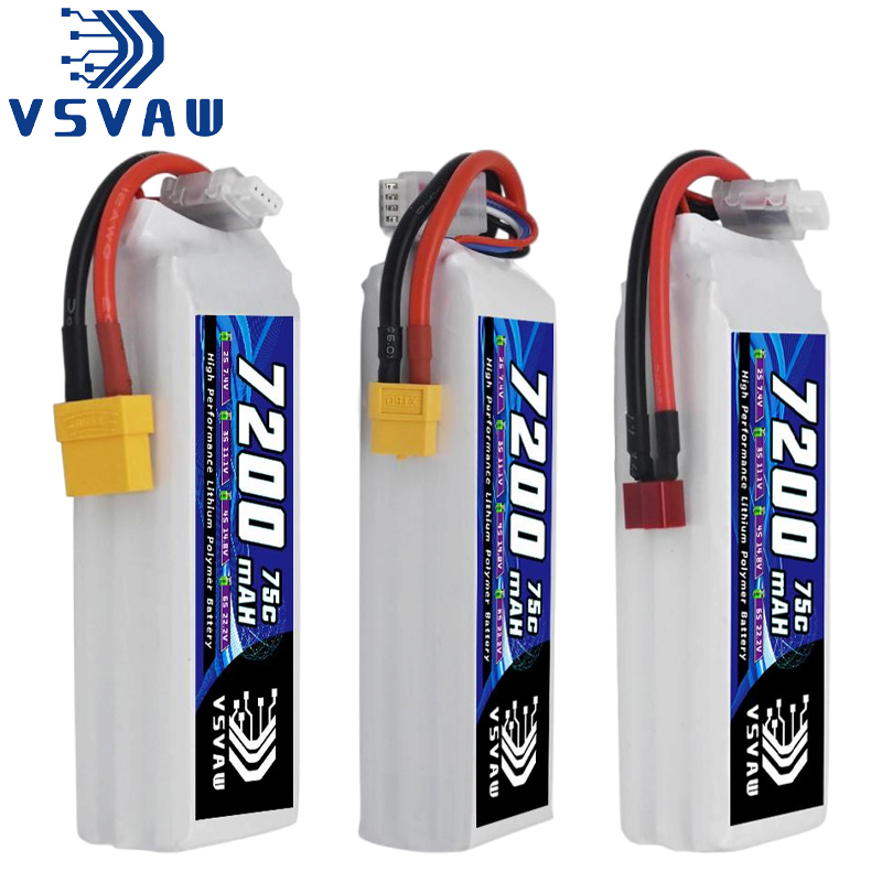 Drone Battery 3S - VSVAW 3S Lipo Batteria 11.1V 7200mah