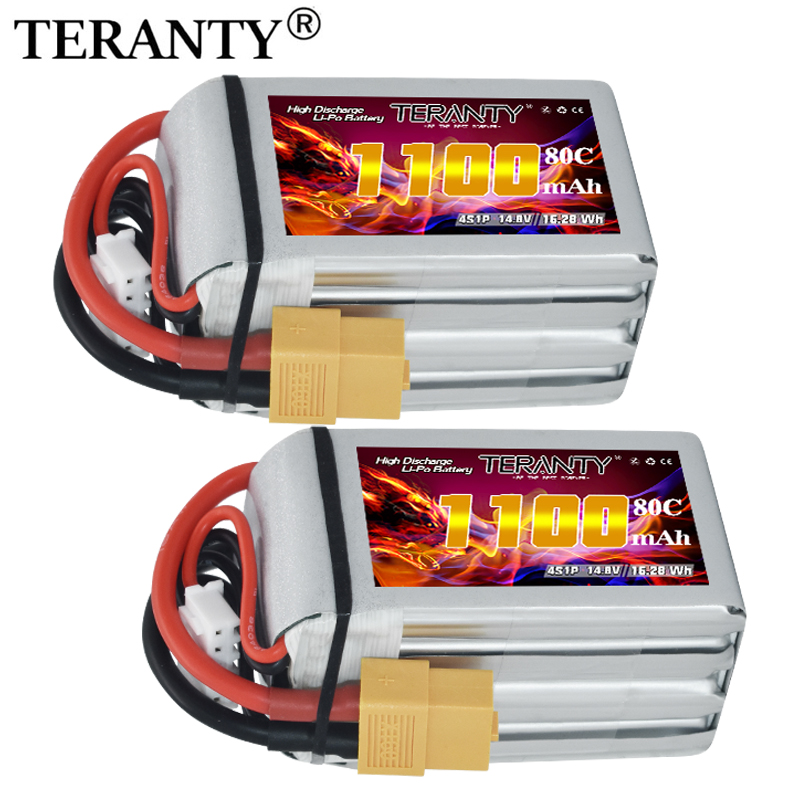 Drone Battery Plate - Batteria Lipo TERANTY 4S 1100mAh 80C/160C