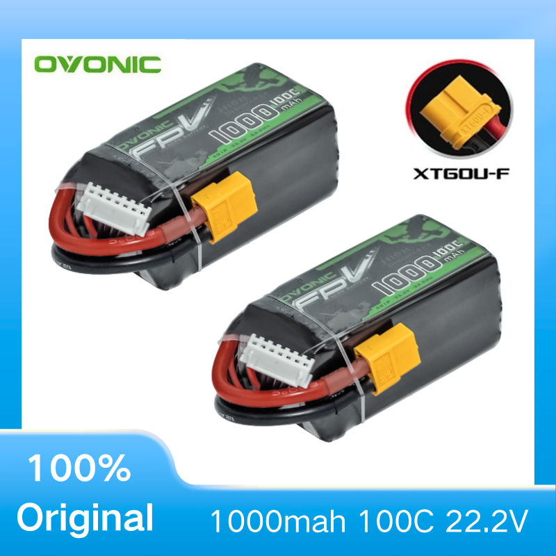 Drone Battery 6S - 2 Pezzi Batteria LiPo OVONIC 1000mAh