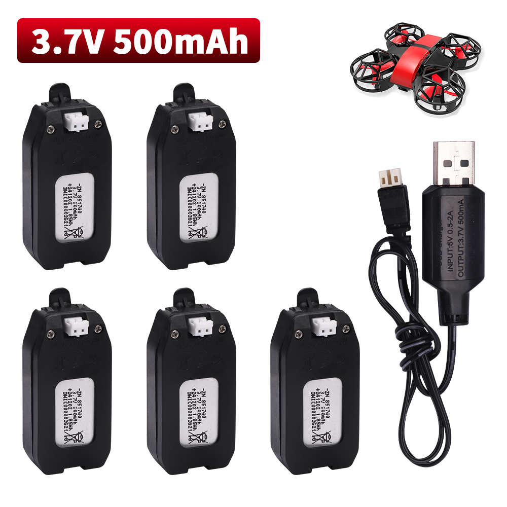 Drone Battery Lipo - Batteria al litio 3.7V 500mAh per