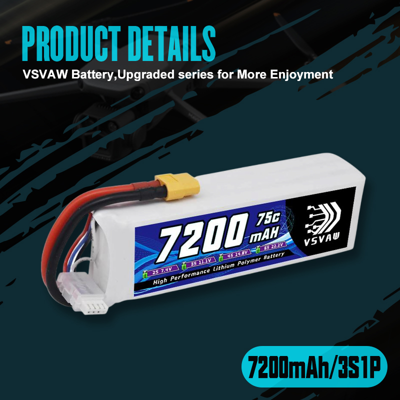 VSVAW 3S Lipo Batteria 11.1V 7 - Drone Battery 3S recensione e prezzo