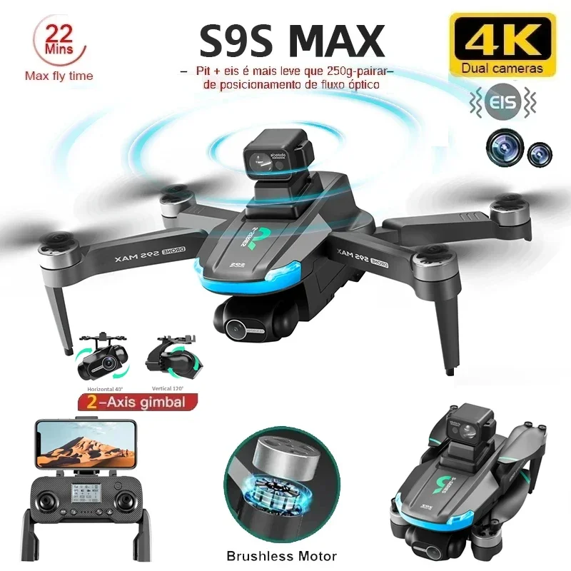 NUOVO S9S MAX MINI Drone 4K 2  - Drone Battery Case recensione e prezzo